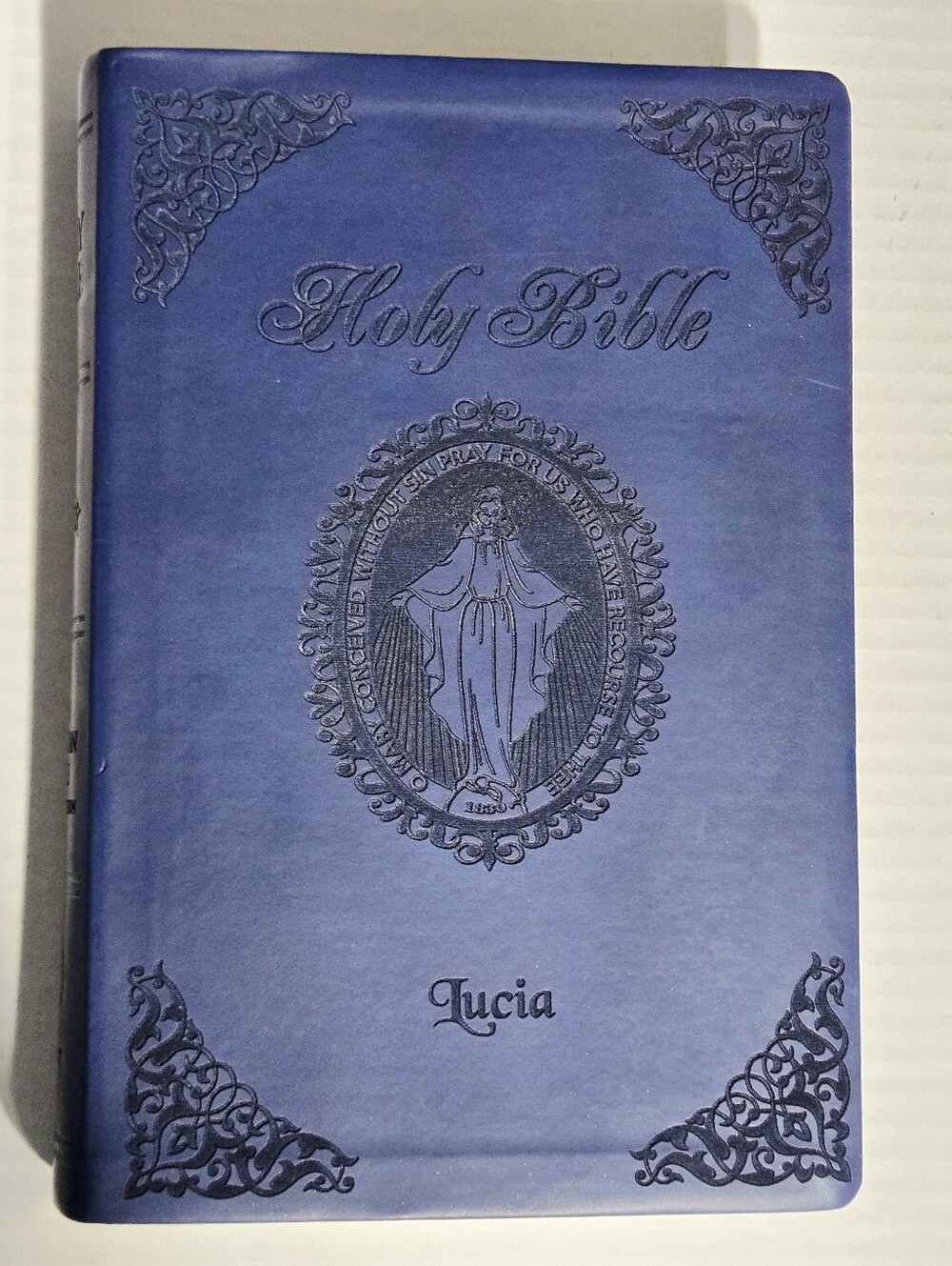 Saint Benedict Press NABRE Holy Bible Blue Faux Leather Catholic New